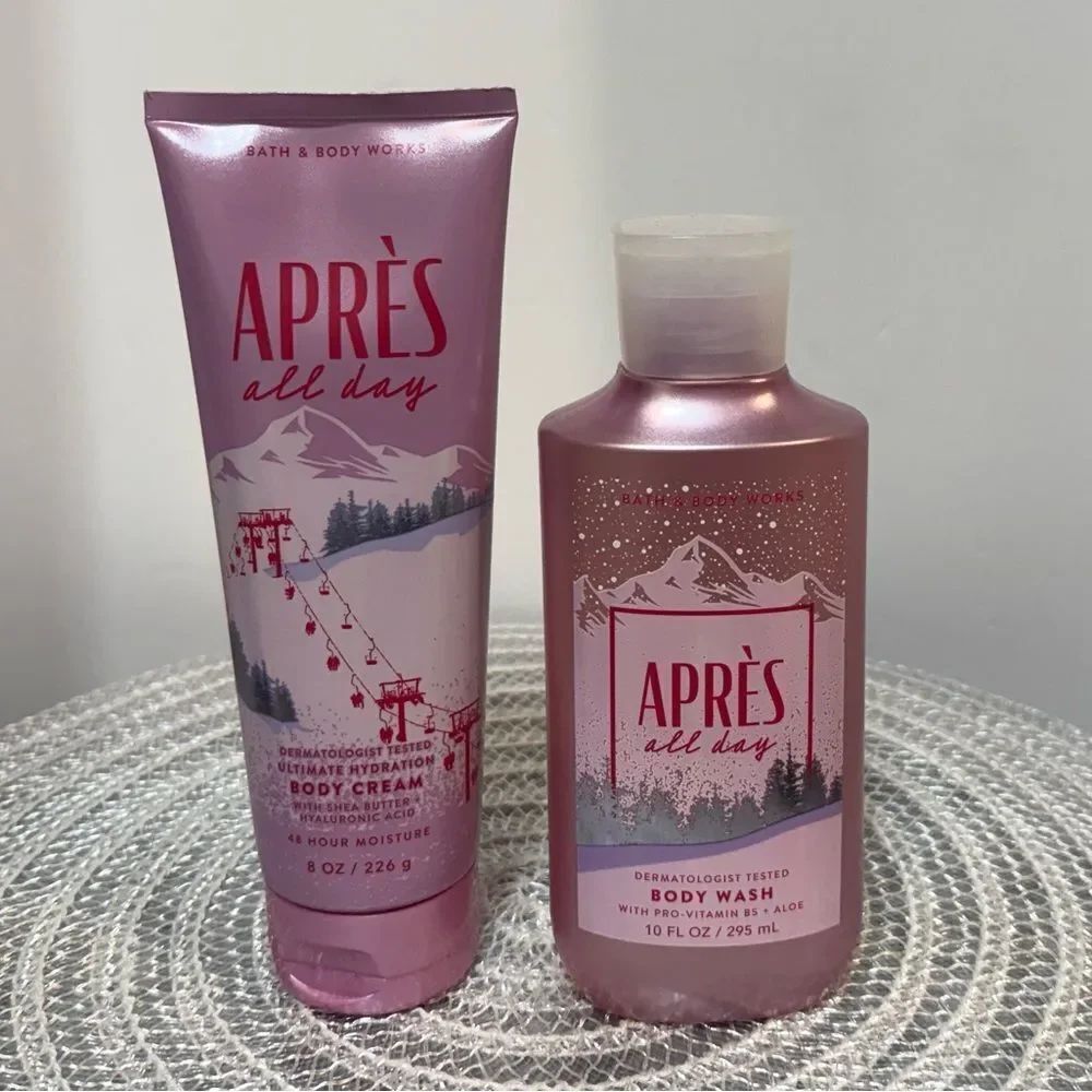 BBW Apres All Day Body Cream and Body Wash Set of 2 NWT